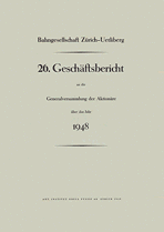 Umschlag / Cover / Couvre-livre