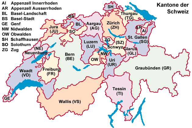 Kantone der Schweiz